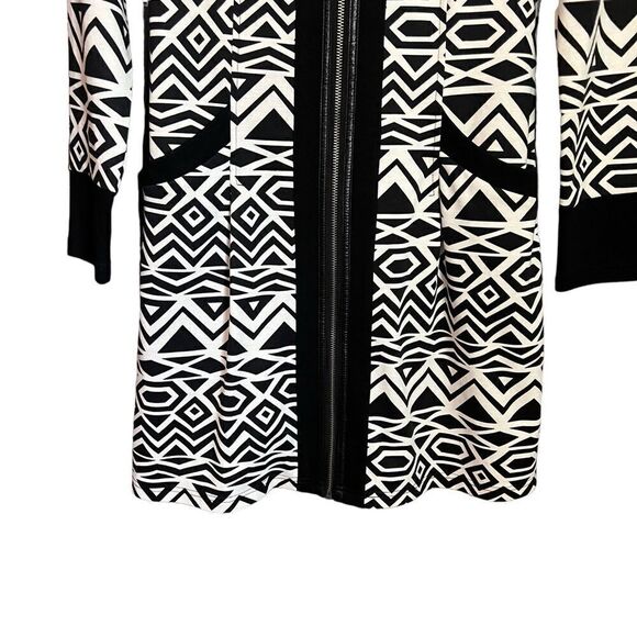 Paolo Tricot black & white pattern coat. Size small - Picture 4 of 6
